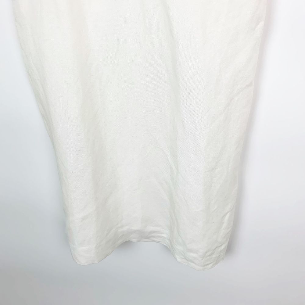 J. Crew White Eyelet Flutter-Sleeve V-Neck Dress - Picture 5 of 7